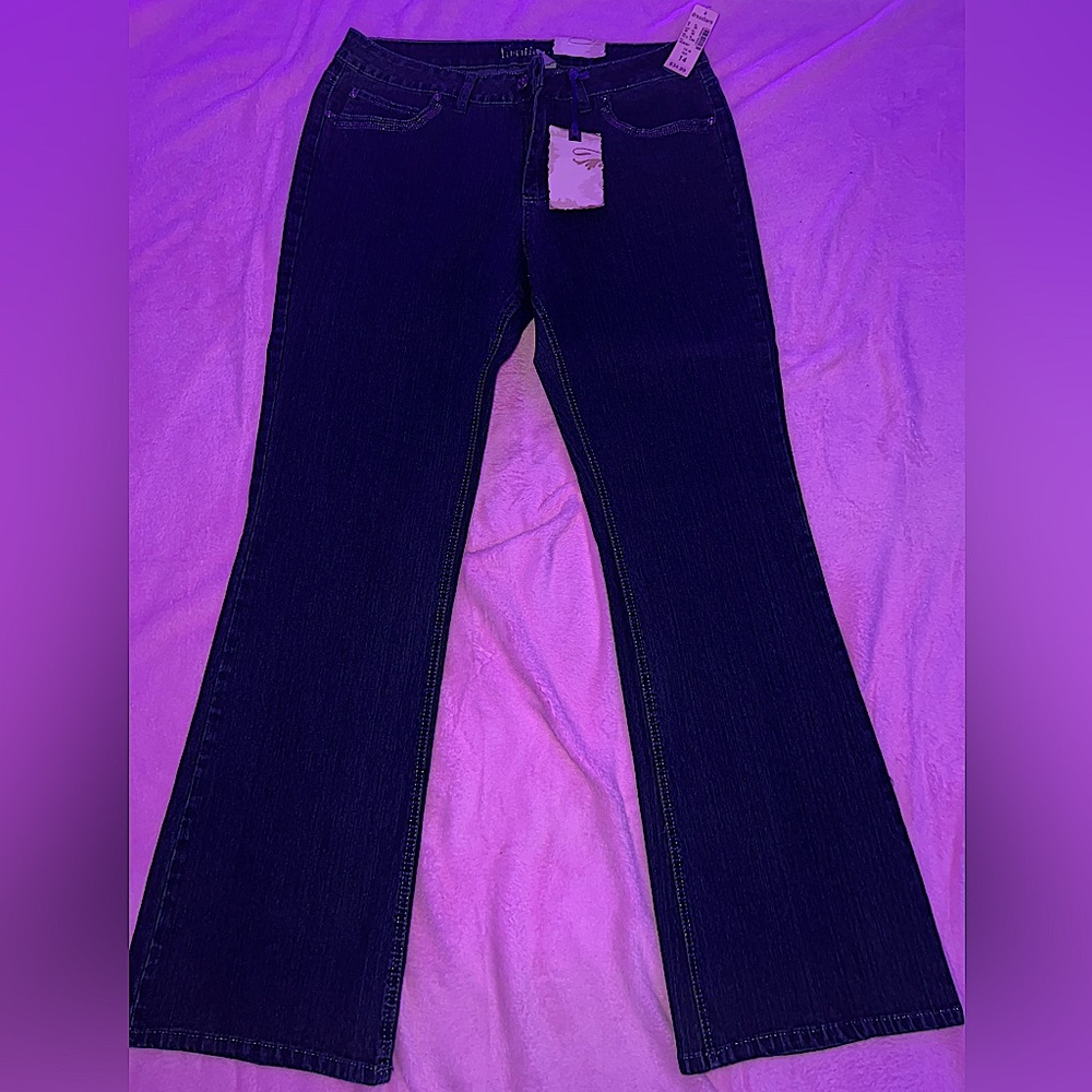 Fantasy Women Blue Denim Jeans Size 14 Boot Cut